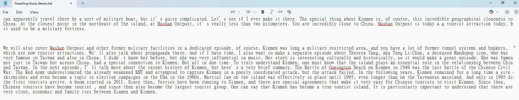 Text is now ready for text-to-speech AI voice-over