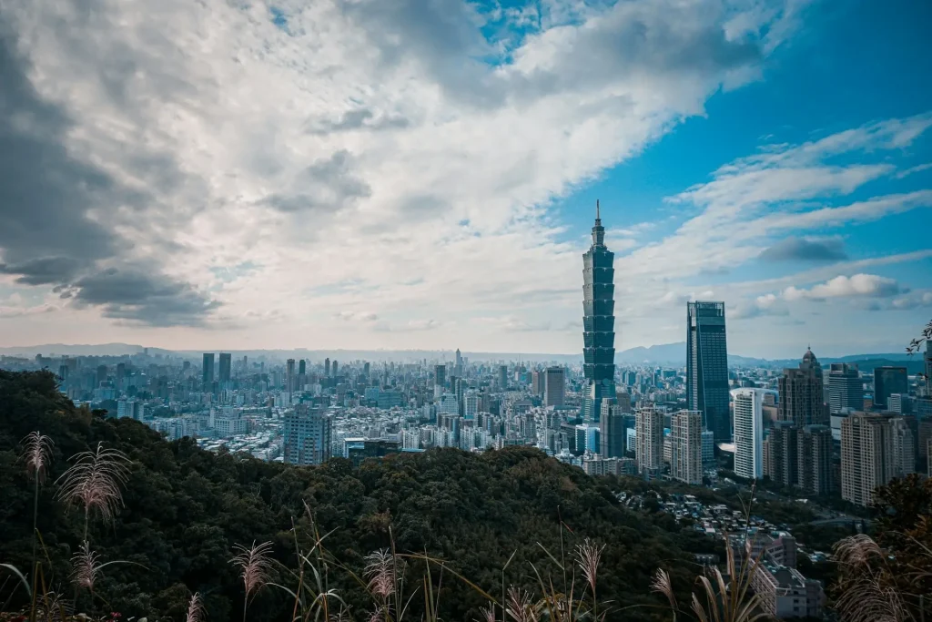 View over Taipei from Yangmingshan