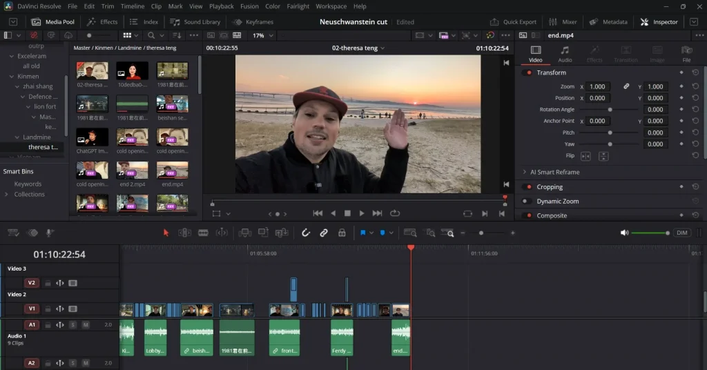 Editing travel vlogs and podcasts with DaVinci Resolve